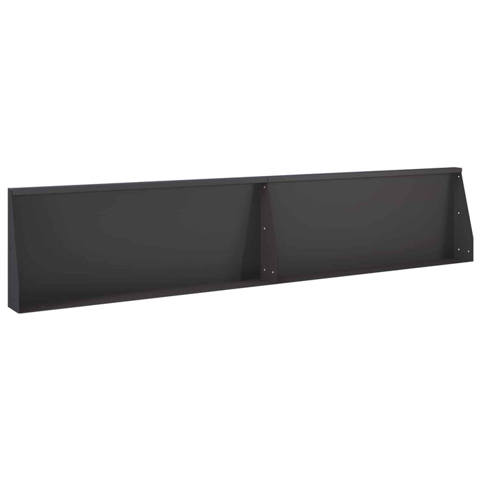 Zid de sprijin 2 buc. 100 x 12 x 40 cm Oțel Negru WALTI