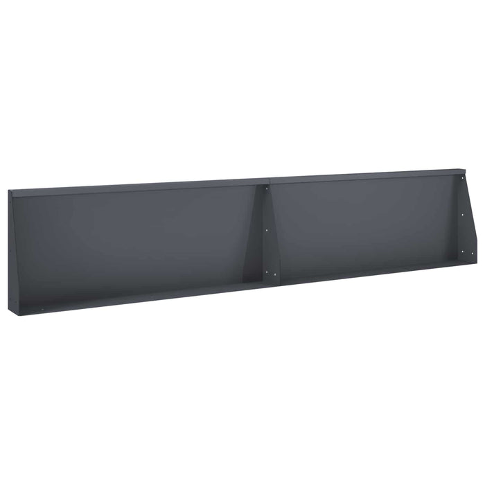Zid de sprijin 2 buc. 100 x 12 x 40 cm Oțel Antracit WALTI