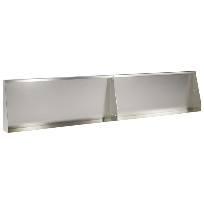 Zid de sprijin 2 buc. 100 x 12 x 40 cm Oţel inoxidabil Argintiu WALTI