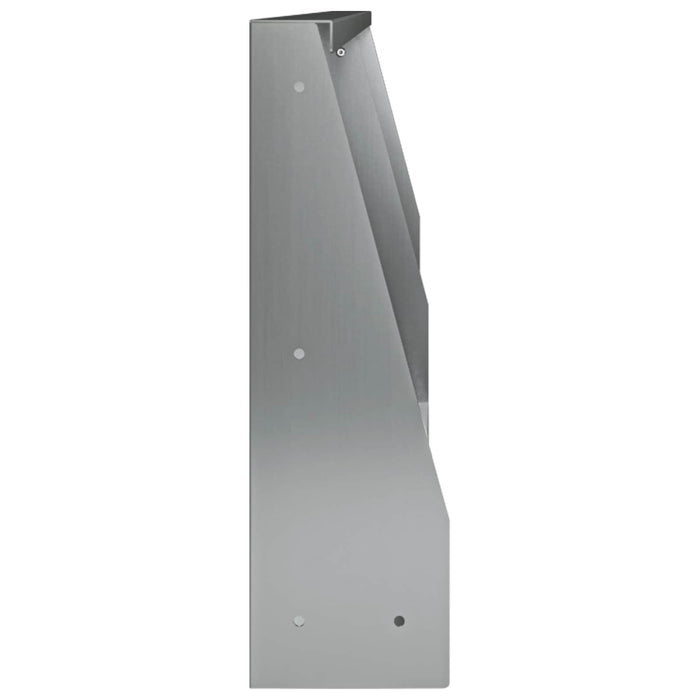 Zid de sprijin 2 buc. 100 x 12 x 40 cm Oțel Galvanizat Argintiu WALTI