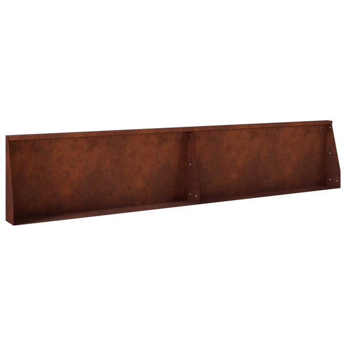 Zid de sprijin 2 buc. 100 x 12 x 40 cm Ruginit WALTI
