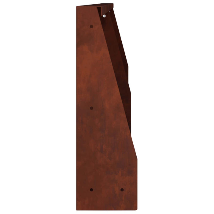 Zid de sprijin 2 buc. 100 x 12 x 40 cm Ruginit WALTI
