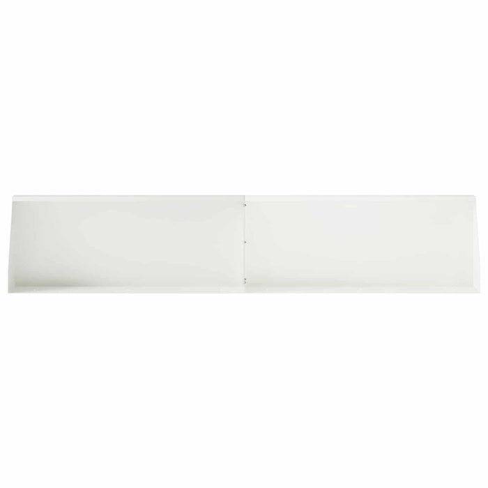 Zid de sprijin 2 buc. 100 x 12 x 50 cm Oțel Alb WALTI