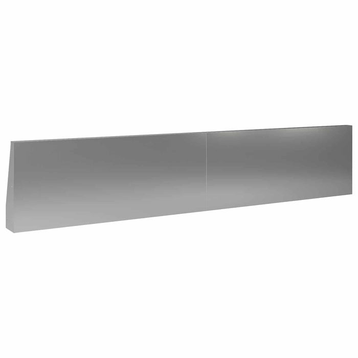 Zid de sprijin 2 buc. 100 x 12 x 50 cm Oțel Galvanizat Argintiu WALTI