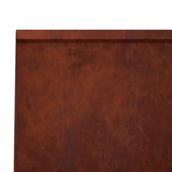 Zid de sprijin 2 buc. 100 x 12 x 50 cm Ruginit WALTI