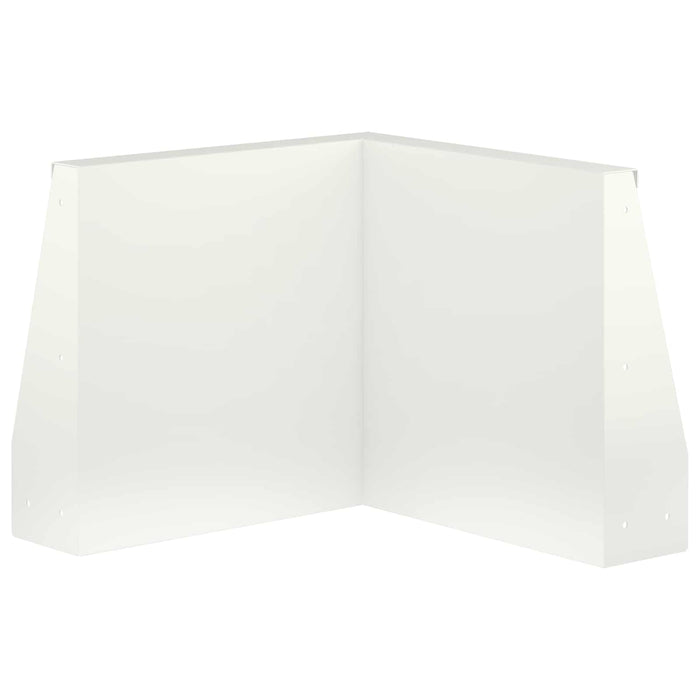 Zid de sprijin 50 x 50 x 30 cm Oțel Alb WALTI