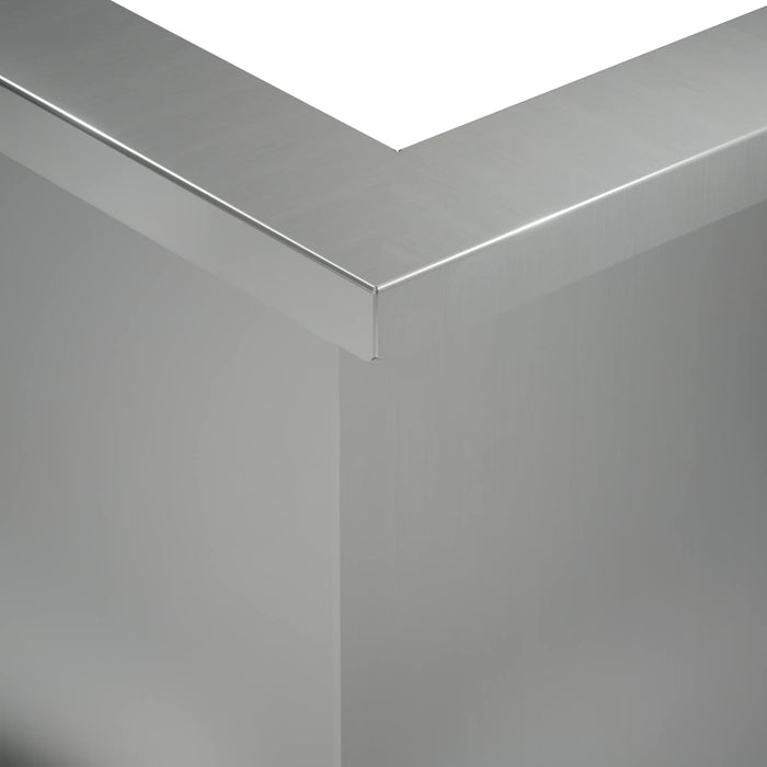 Zid de sprijin 2 buc. 50 x 50 x 40 cm Oțel Galvanizat Argintiu WALTI