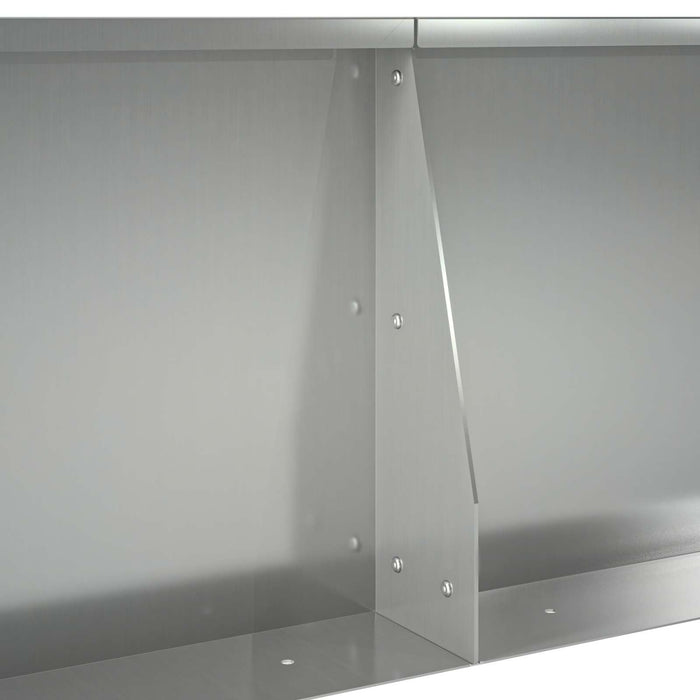 Zid de sprijin 2 buc. 50 x 50 x 40 cm Oțel Galvanizat Argintiu WALTI