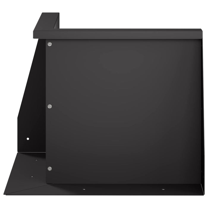 Zid de sprijin 50 x 50 x 50 cm Oțel Negru WALTI