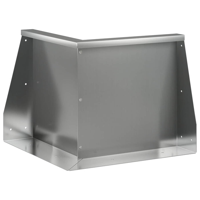 Zid de sprijin 50 x 50 x 50 cm Oțel Galvanizat Argintiu WALTI