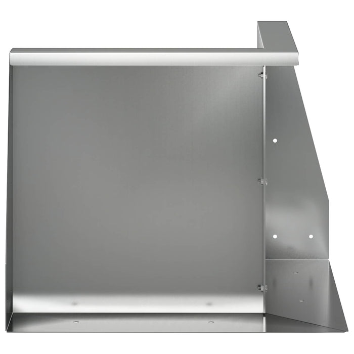 Zid de sprijin 50 x 50 x 50 cm Oțel Galvanizat Argintiu WALTI