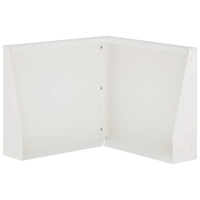 Zid de sprijin 50 x 50 x 30 cm Oțel Alb WALTI