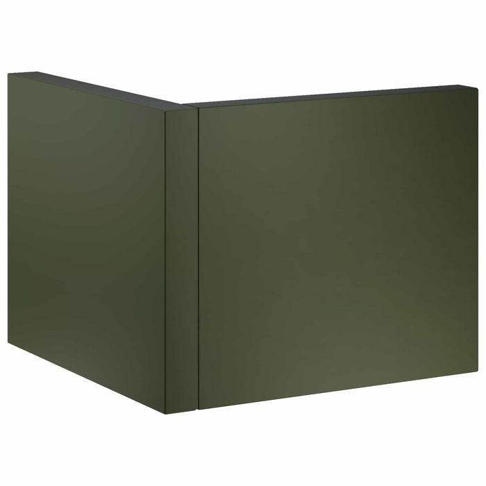 Zid de sprijin 50 x 50 x 30 cm Oțel Verde măsliniu WALTI