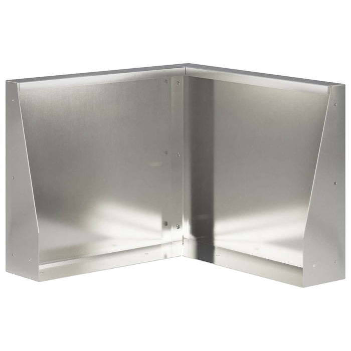 Zid de sprijin 50 x 50 x 30 cm Oţel inoxidabil Argintiu WALTI