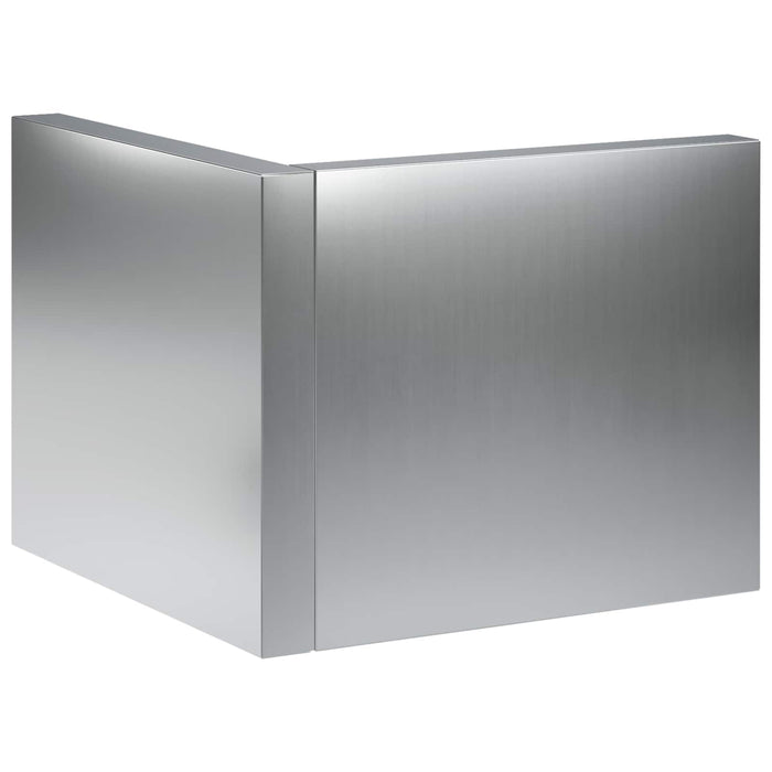 Zid de sprijin 2 buc. 50 x 50 x 30 cm Oțel Galvanizat Argintiu WALTI