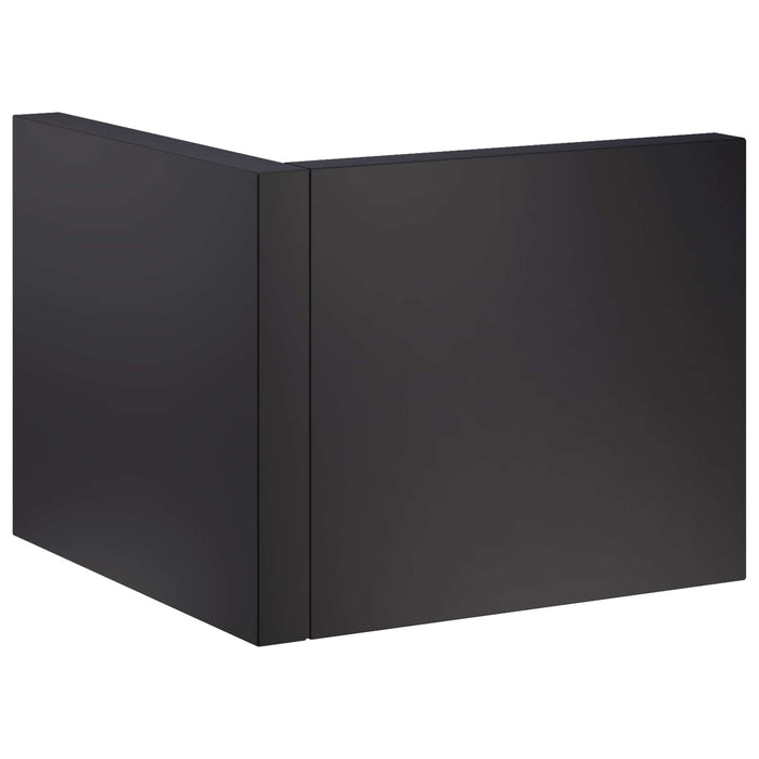 Zid de sprijin 50 x 50 x 40 cm Oțel Negru WALTI