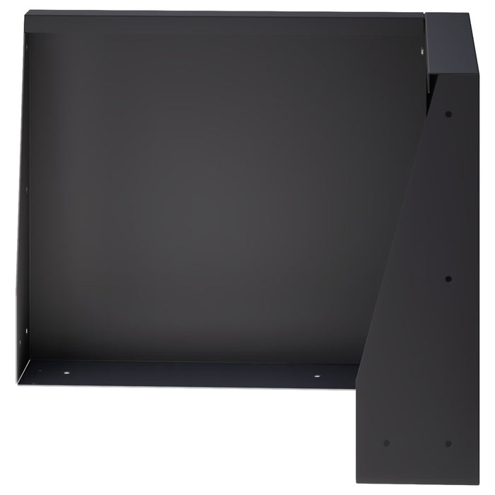Zid de sprijin 50 x 50 x 40 cm Oțel Negru WALTI