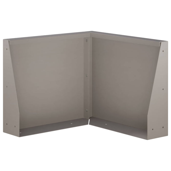 Zid de sprijin 2 buc. 50 x 50 x 40 cm Ruginit WALTI