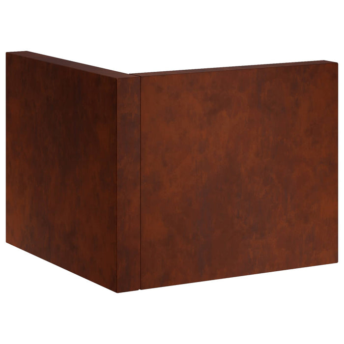 Zid de sprijin 2 buc. 50 x 50 x 40 cm Ruginit WALTI
