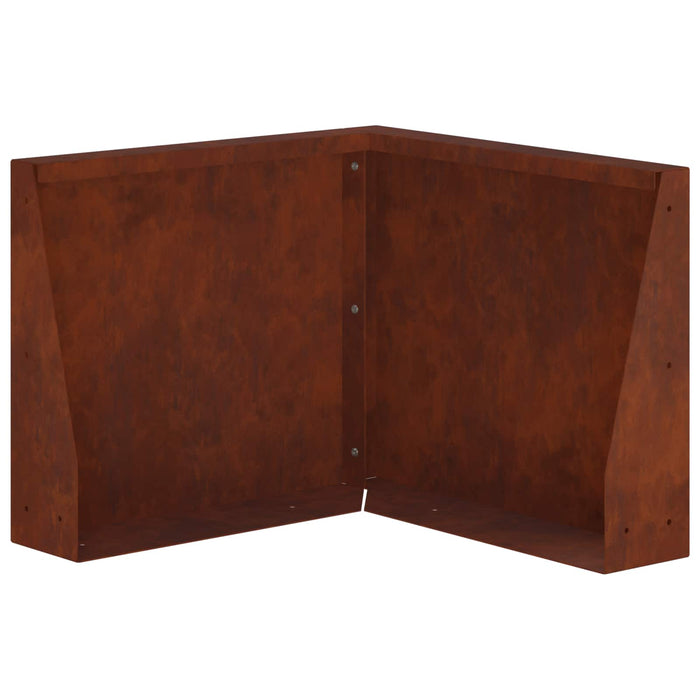 Zid de sprijin 50 x 50 x 50 cm Oțel rezistent la intemperii WALTI