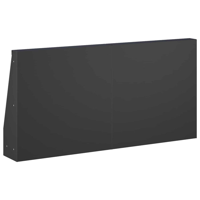 Zid de sprijin 2 buc. 40 x 12 x 30 cm Oțel Negru WALTI