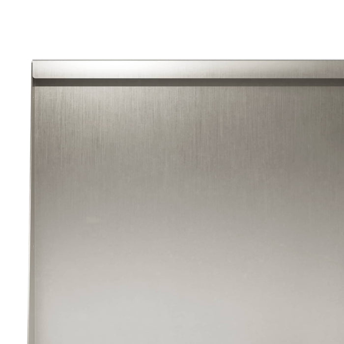 Zid de sprijin 2 buc. 40 x 12 x 30 cm Oţel inoxidabil Argintiu WALTI