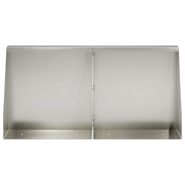 Zid de sprijin 2 buc. 40 x 12 x 30 cm Oţel inoxidabil Argintiu WALTI