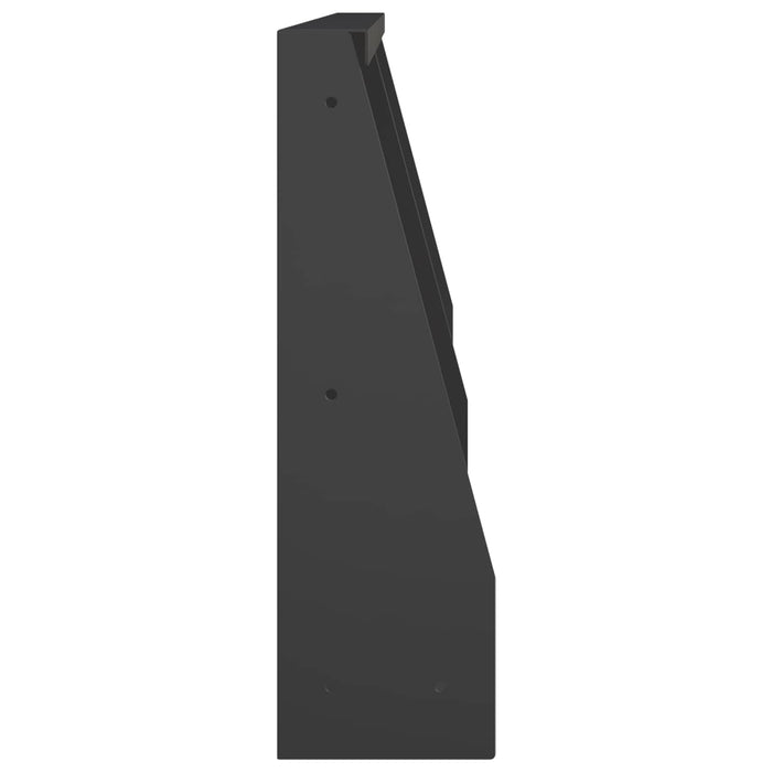 Zid de sprijin 2 buc. 40 x 12 x 40 cm Oțel Negru WALTI