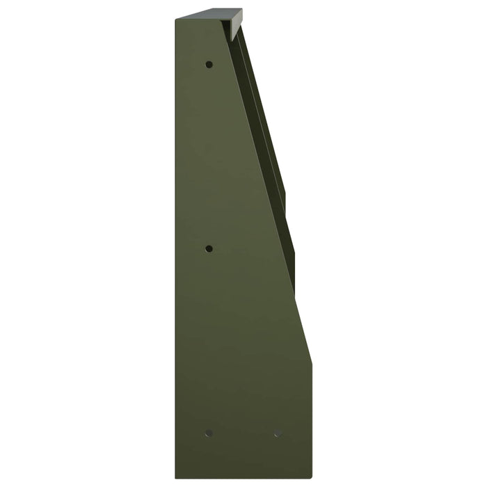 Zid de sprijin 2 buc. 40 x 12 x 40 cm Oțel Verde măsliniu WALTI