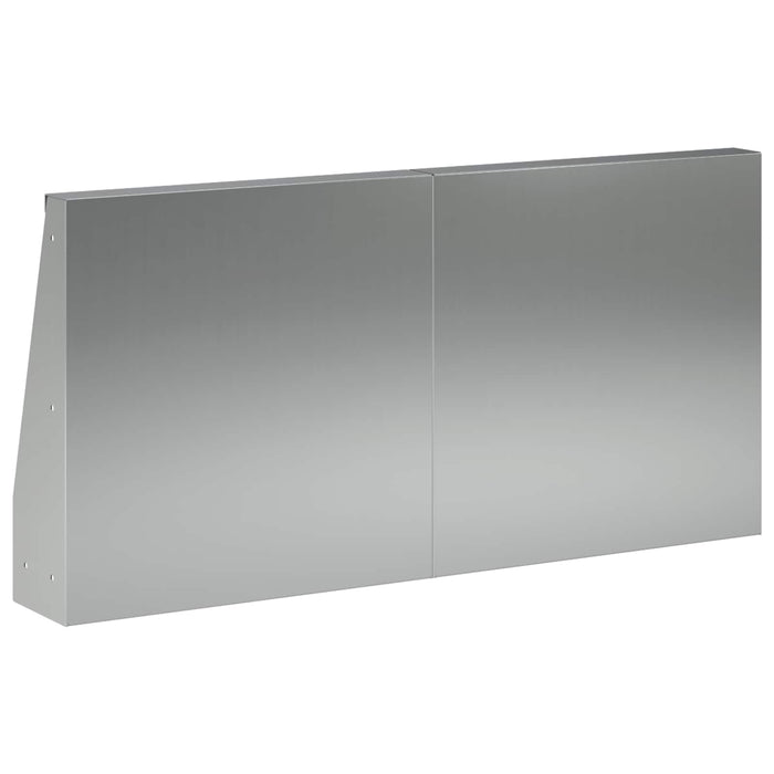 Zid de sprijin 2 buc. 40 x 12 x 40 cm Oțel Galvanizat Argintiu WALTI