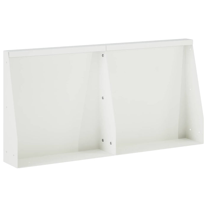 Zid de sprijin 2 buc. 40 x 12 x 50 cm Oțel Alb WALTI