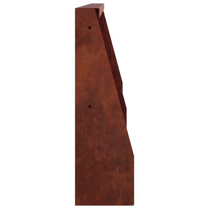 Zid de sprijin 2 buc. 40 x 12 x 50 cm Ruginit WALTI