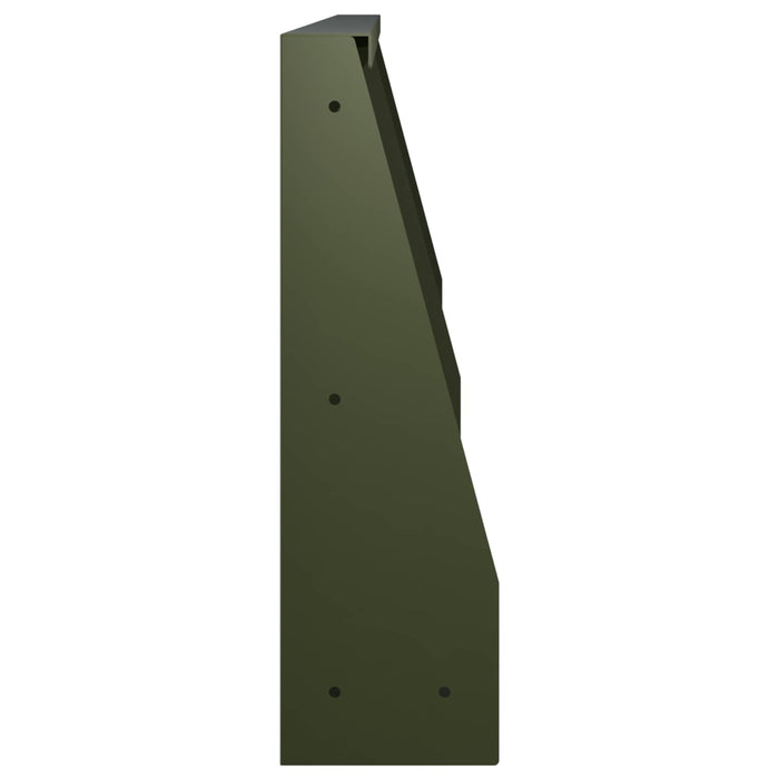 Zid de sprijin 2 buc. 60 x 12 x 30 cm Oțel Verde măsliniu WALTI