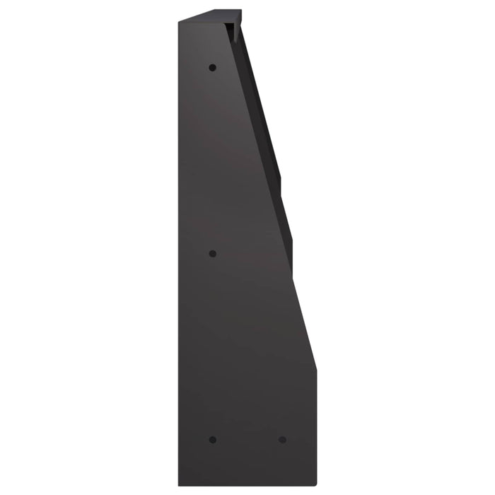 Zid de sprijin 2 buc. 60 x 12 x 40 cm Oțel Negru WALTI