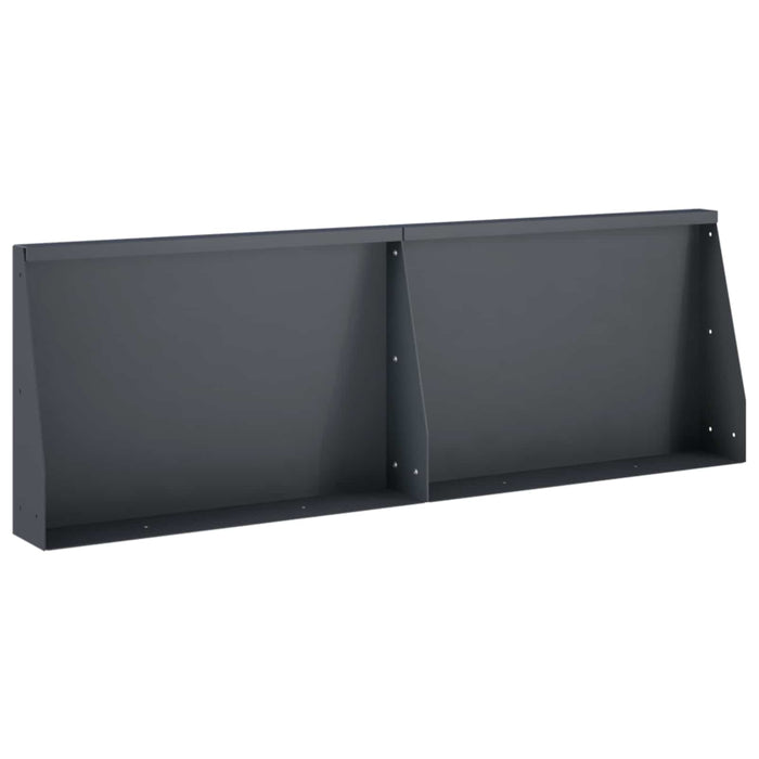 Zid de sprijin 2 buc. 60 x 12 x 40 cm Oțel Antracit WALTI