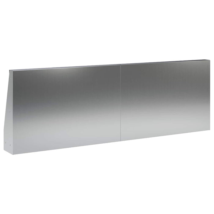 Zid de sprijin 2 buc. 60 x 12 x 40 cm Oțel Galvanizat Argintiu WALTI