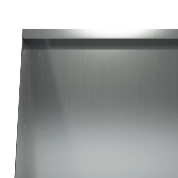 Zid de sprijin 2 buc. 80 x 12 x 30 cm Oțel Galvanizat Argintiu WALTI