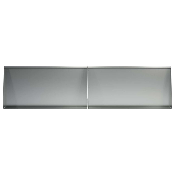 Zid de sprijin 2 buc. 80 x 12 x 30 cm Oțel Galvanizat Argintiu WALTI