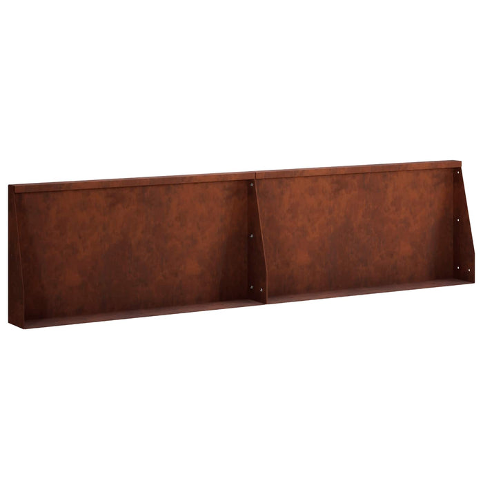 Zid de sprijin 2 buc. 80 x 12 x 30 cm Ruginit WALTI