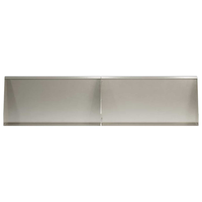 Zid de sprijin 2 buc. 80 x 12 x 40 cm Oţel inoxidabil Argintiu WALTI
