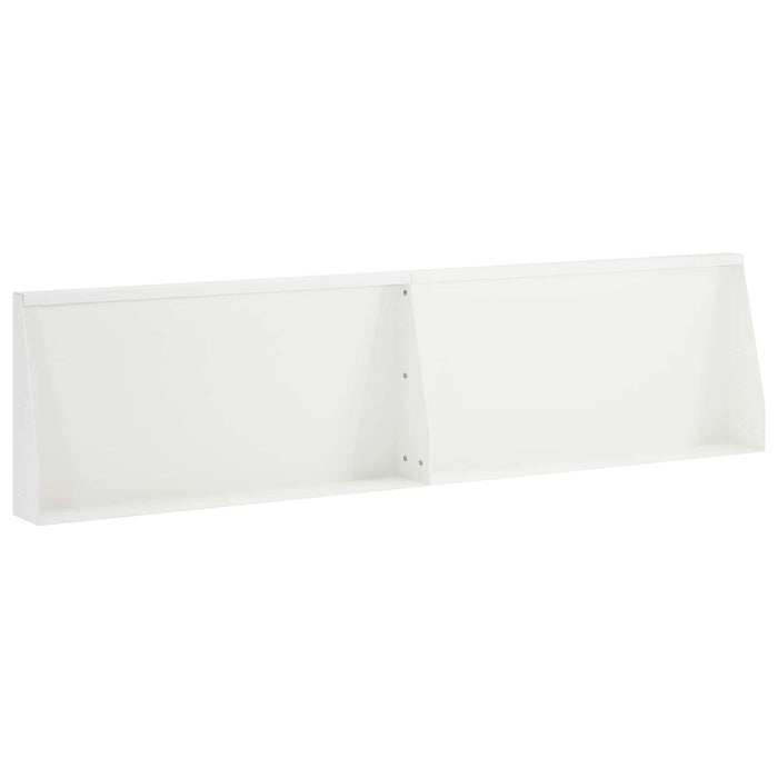 Zid de sprijin 2 buc. 80 x 12 x 50 cm Oțel Alb WALTI