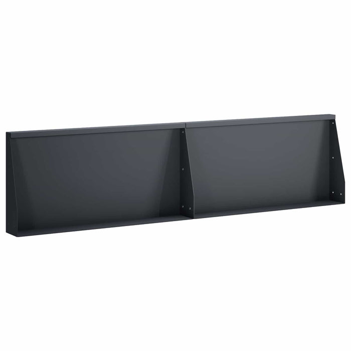 Zid de sprijin 2 buc. 80 x 12 x 50 cm Oțel Antracit WALTI