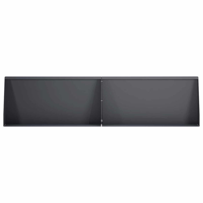 Zid de sprijin 2 buc. 80 x 12 x 50 cm Oțel Antracit WALTI