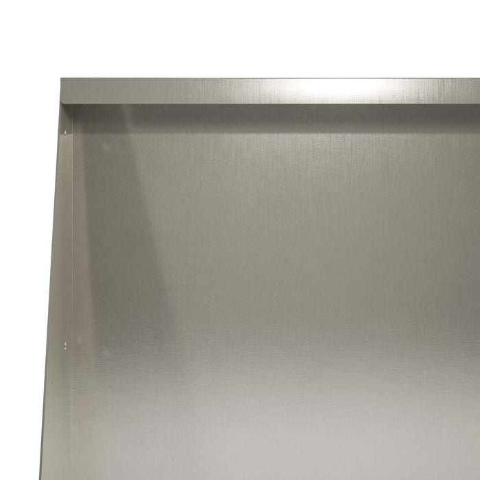 Zid de sprijin 2 buc. 80 x 12 x 50 cm Oţel inoxidabil Argintiu WALTI