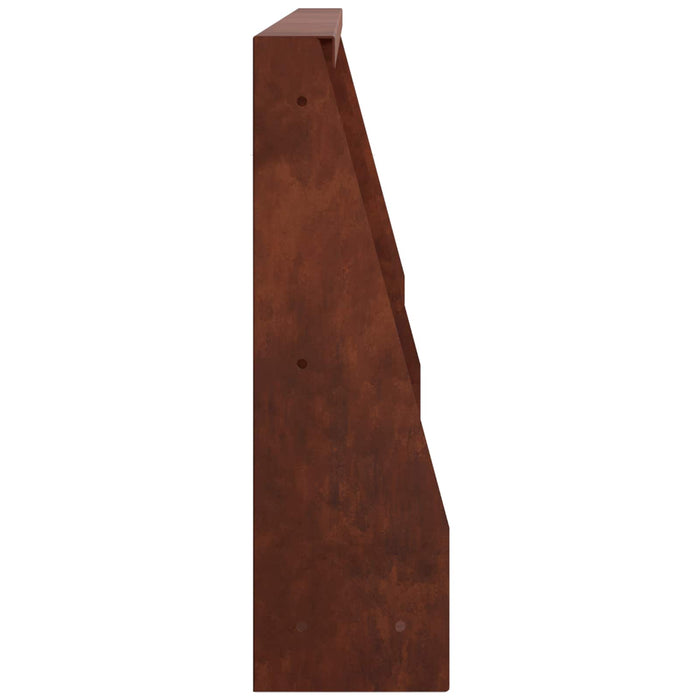 Zid de sprijin 2 buc. 80 x 12 x 50 cm Ruginit WALTI