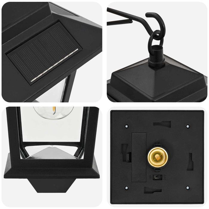 Aplica de perete with LED Bulb 2 buc. Negru 19 x 14 x 25 cm WALTI