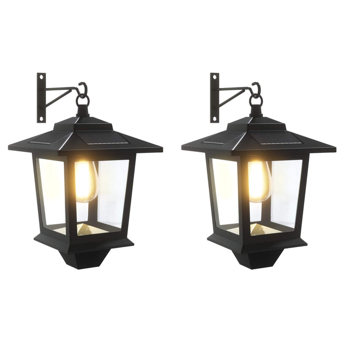 Aplica de perete with LED Bulb 2 buc. Negru 19 x 14 x 25 cm WALTI