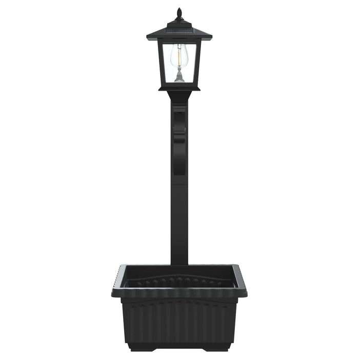 Lumină de Stâlp cu Ghiveci Negru 29 x 28 x 74 cm ABS și PP WALTI