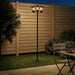 Stâlp de lampă cu 3 capete with LED Bulb Negru 16 x 16 x 187 cm - WALTI WALTI