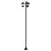 Stâlp de lampă cu 3 capete with LED Bulb Negru 16 x 16 x 187 cm - WALTI WALTI